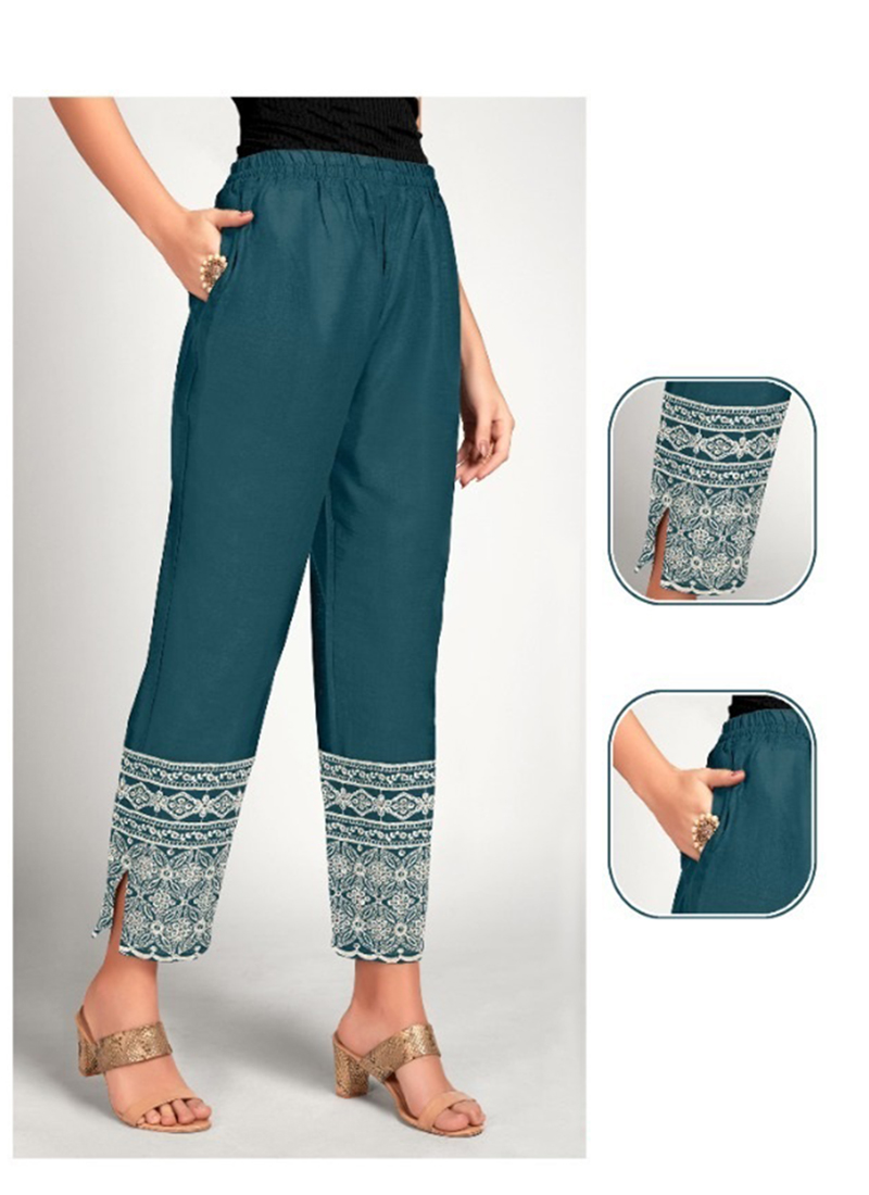 Moomaya Casual Solid Wide Leg Palazzo Pants For Women's Cotton Ethnic Bottom,  XS-3XL - Walmart.com