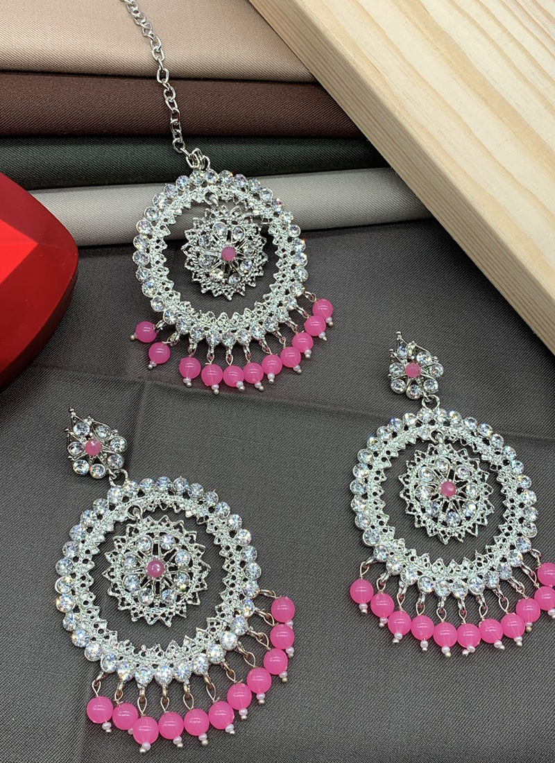 AD Necklace Set with Earrings -NL10035 – Kaya Online