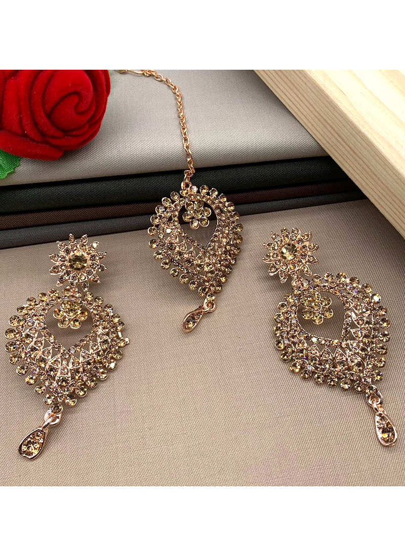 Brown Sun Stone Earrings – Jewellery By Mitali Jain