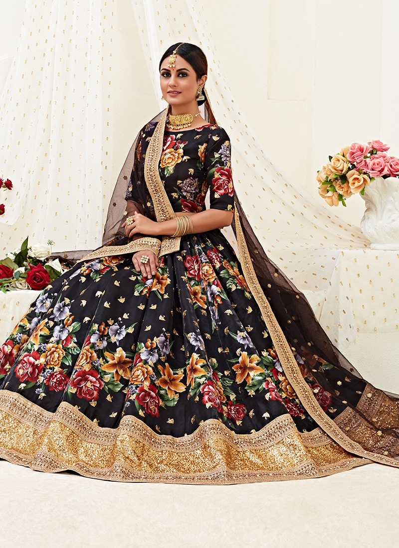 Hiranyam Vol 1 Banglori Satin Wholesale Lehenga Cholis 5 Pieces Catalog Catalog 8887