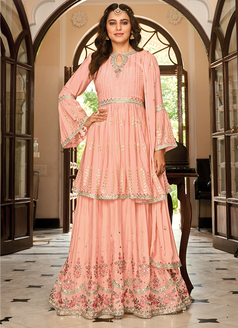 Update 218+ pink sharara suit online best