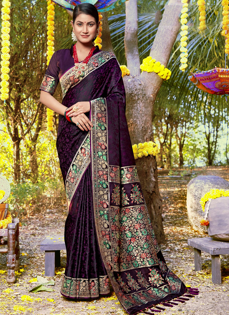 Buy Japan Satin Silk Sarees for Women Online from India's Luxury Designers  2023