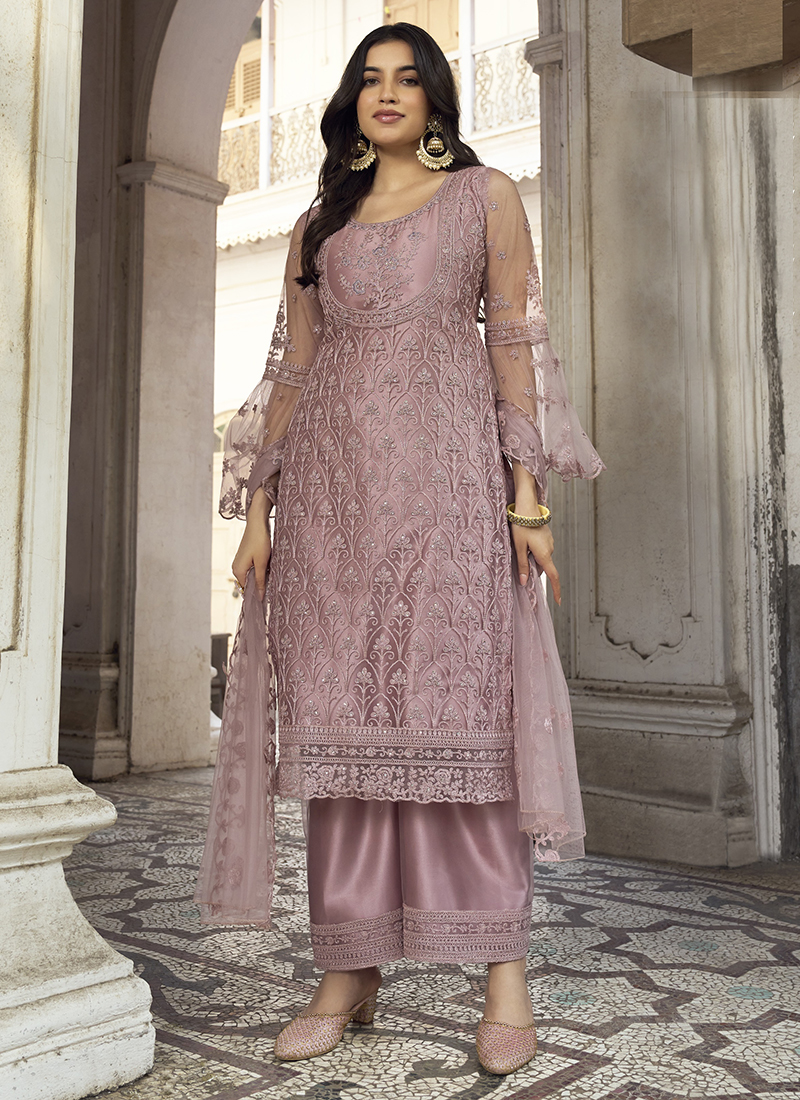 Party wear punjabi reliable palazzo suit