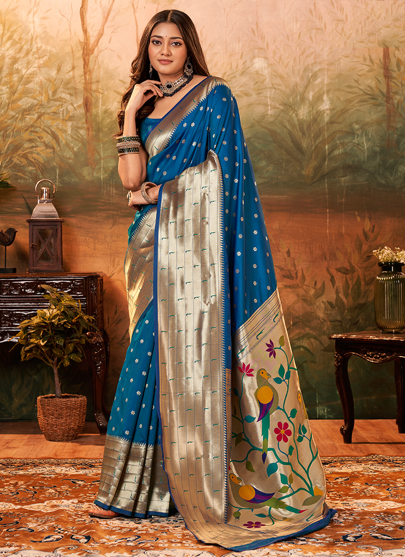 Pure Paithani Silk Saree (adi79180)