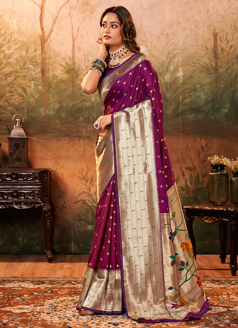 Semi Paithani Saree Silk in Yeola at best price by Paithani Store - Justdial