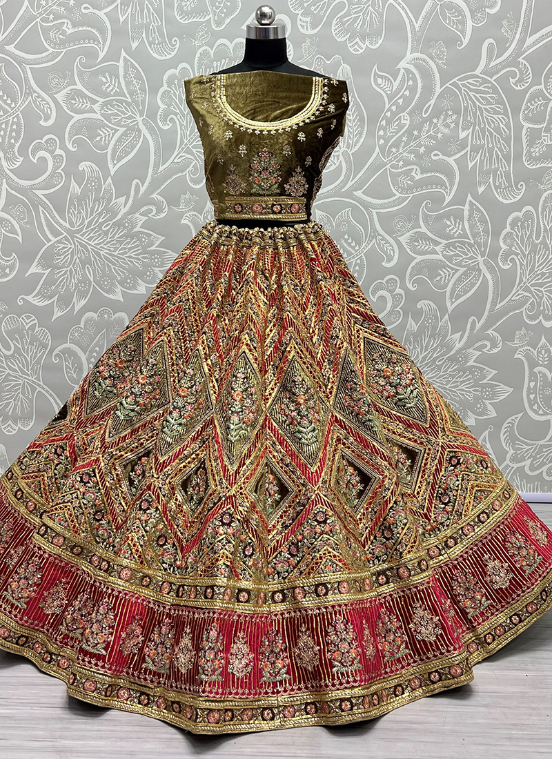 Crepe Designer Gota Patti Lehenga at Rs 2550 in Indore | ID: 19804562373