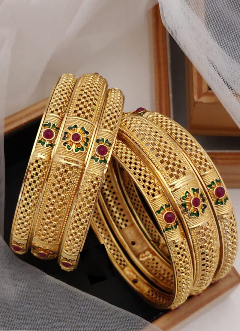 Gold bangles online trendy designs