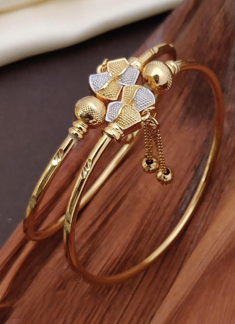 Golden Brass Fancy Rectangle Ghungroo Bracelet at Rs 480 in Jaipur