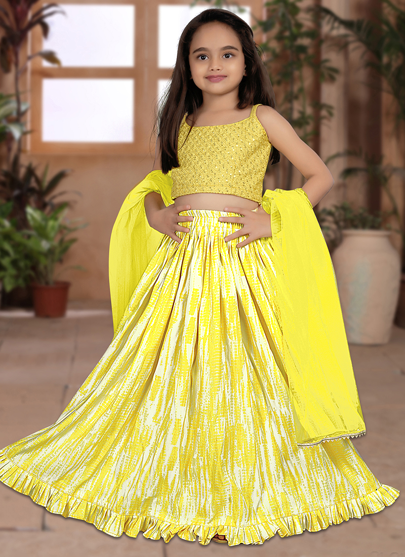 Kids Party Wear Lehenga Choli 5 - Kidsbee | Kids Dress Online Shopping in  Kerala India