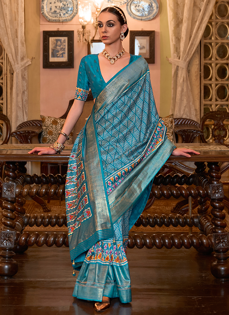 pure soft silk staring Night blue with Golden, woven saree, wedding we