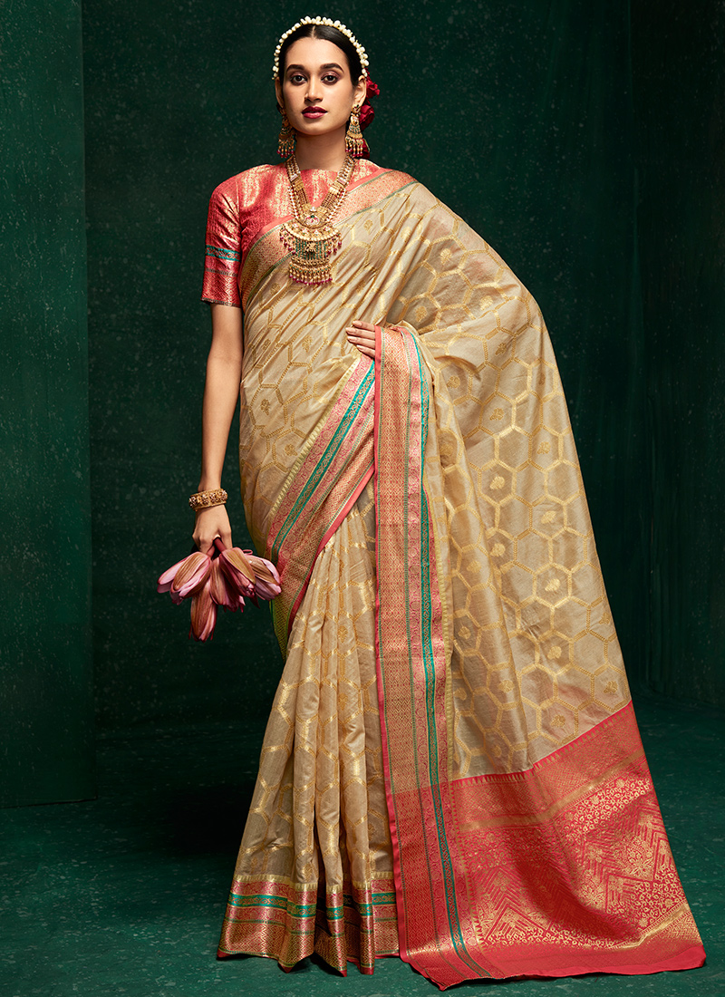 Sangam Ratnagiri Silk Exclusive Partywear Cotton Silk Saree Supplier