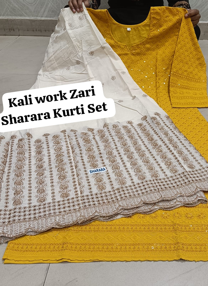 Rayon Ready Made Kurtis - Kurti Pant Dupatta Set Manufacturer from Surat
