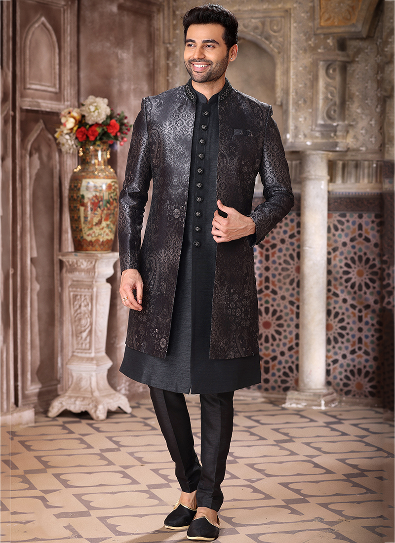 Indo western mens on sale wedding dress