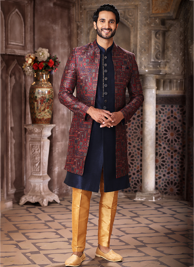 Indo western best sale mens wedding wear