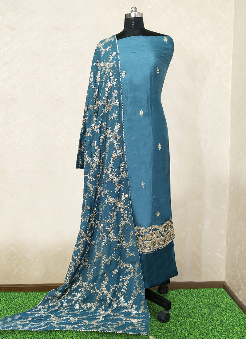 Light Blue Pure Cotton #punjabi Suit | Suits for women, Designer salwar  suits, Aqua dress