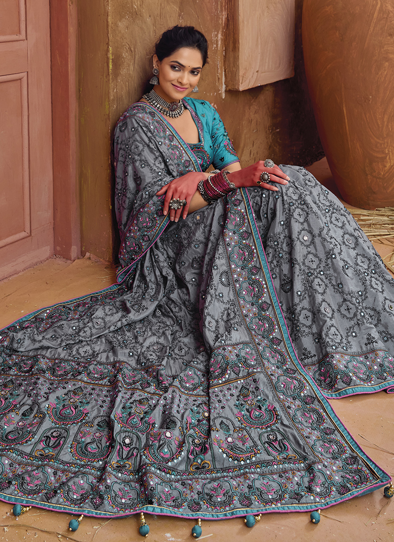 Traditional Kachhi Chetah Work Modal Silk Saree, Barik Bandhej Work, Tissue  Pallu, Organic Colors, Skin Friendly, Silk Sarees for Women - Etsy