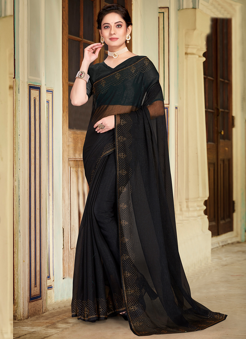 Buy Ujwal - Women's Deep Shimmer Saree Set | Nidhika Shekhar