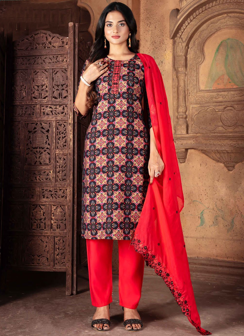 Chanderi Suit - Buy Elegant Chanderi Salwar Suits for Women Online – Koskii