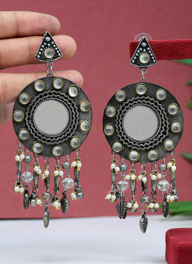 Oxidised earrings wholesale online discount