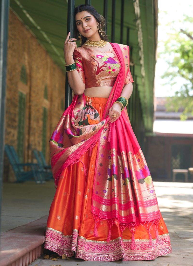 Paithani Silk Wholesale Lehenga Choli Pieces Catalog Catalog