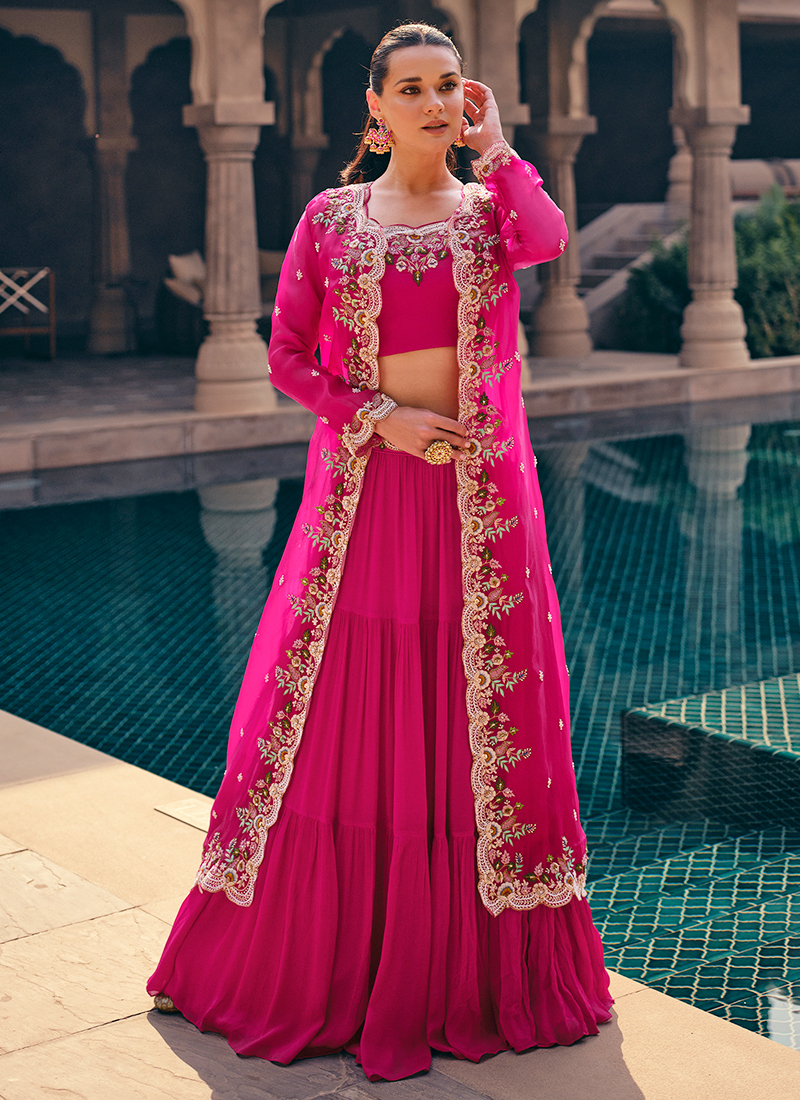 Indo Western Marriage Dresses For Girls Pink Western Dresses