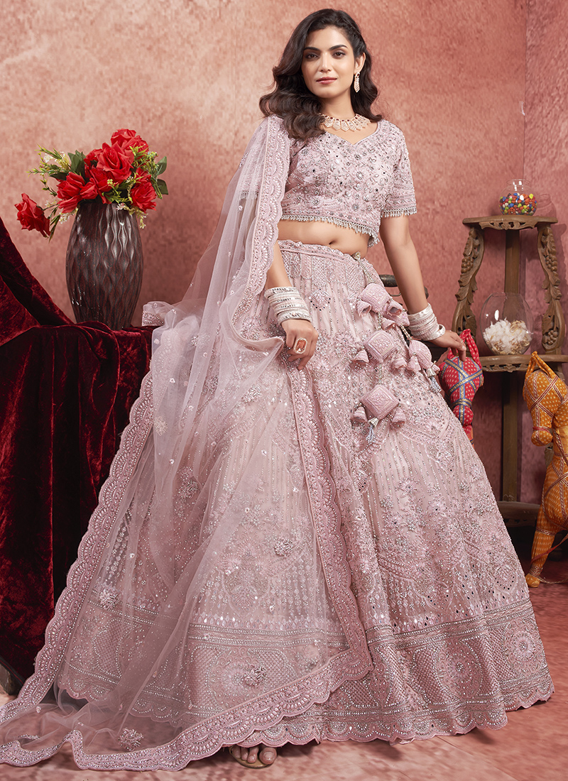 hand work lehenga online