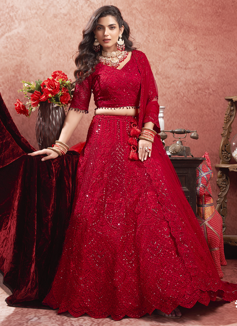 hand work lehenga online