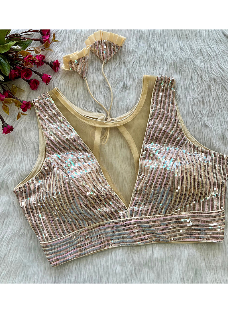 Buy Yellow Heavy Imported Net Party Wear Sequence Work Readymade