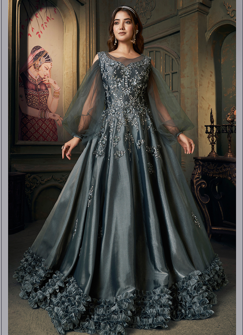 Grey gown for wedding 60 photos — free download