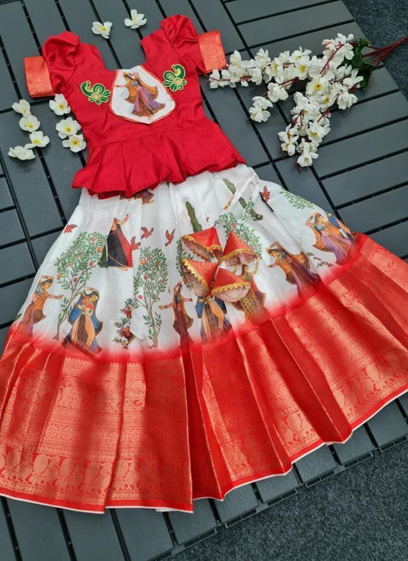 Girls Indian Check Pleated Designer Lehenga Children Kids Eid Party Wedding  | eBay