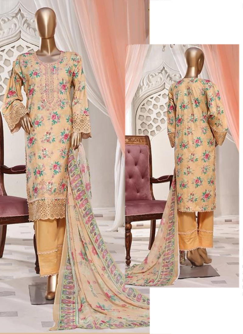 Dress material white rapid waves print party wear zari border pure chiffon  dupatta pure cotton salwar kameez set | Kiran's Boutique