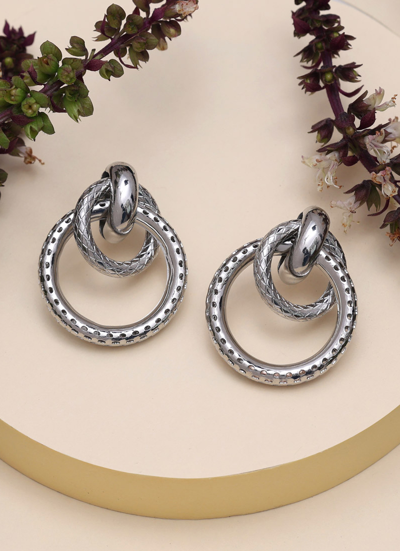 Fashion New Design Circle Shape Earring Rose Gold Plated Retro Style Twist  Round Women Hoop Earrings Jewelry Stainless Steel Wholesaler - China Big  Hoop Earrrings price | Made-in-China.com