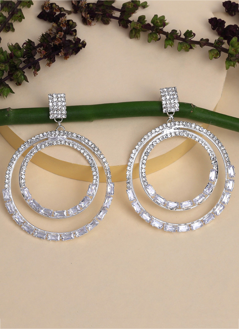 Oxi/Silver Circle Studs Earrings Heather Guidero Pistachios