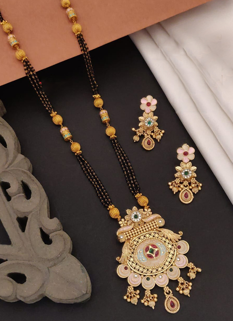 Long mangalsutra gold on sale plated