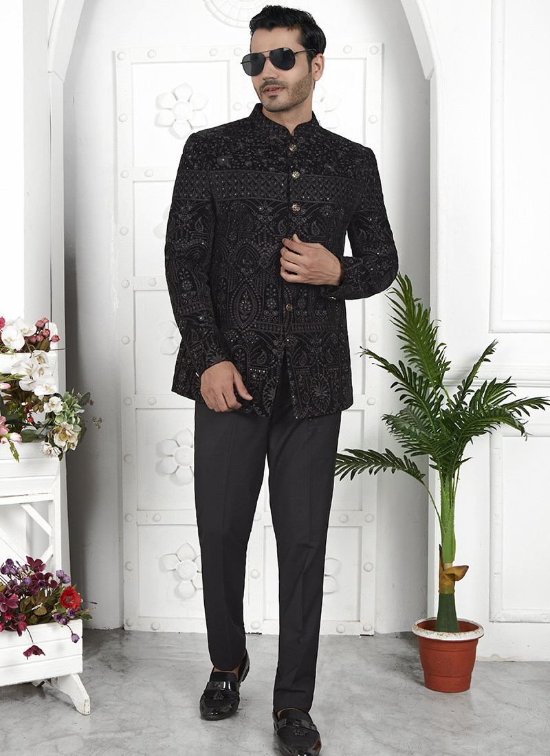 Professional Black Formal Dress For Men Clothes All Black