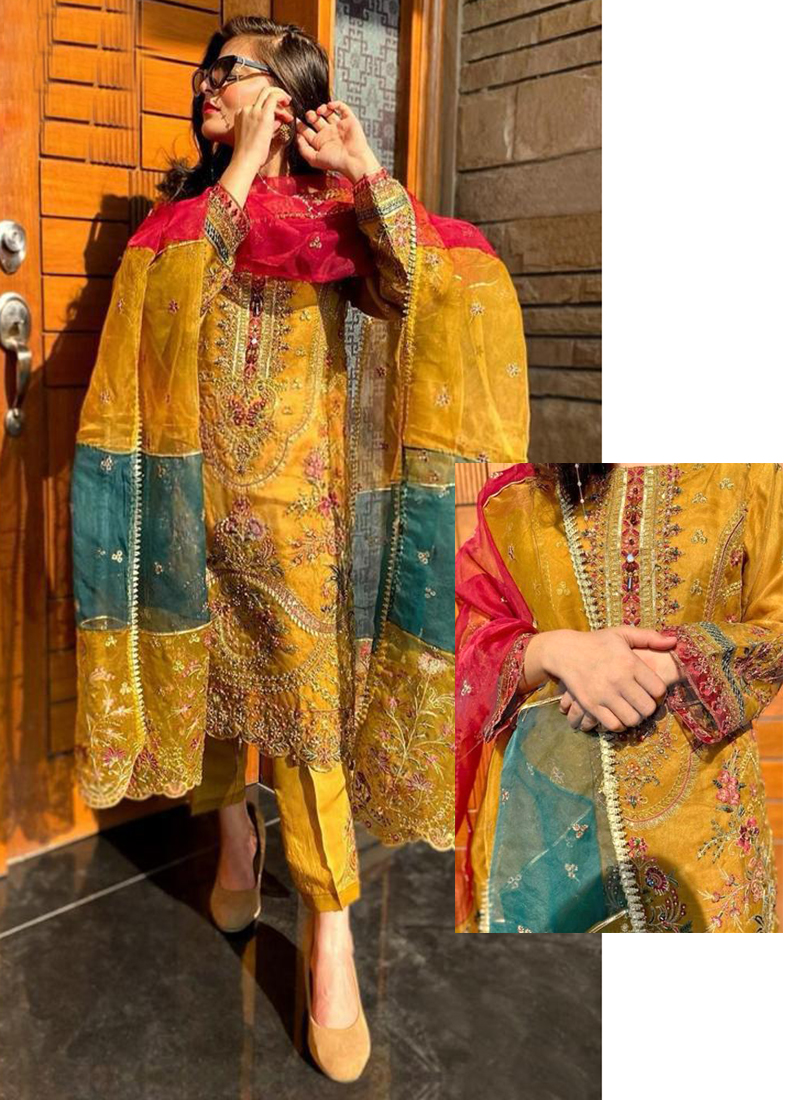 OR-8 Heavy Organza Wholesale Readymade Pakistani Suit 1 Piece Catalog ...