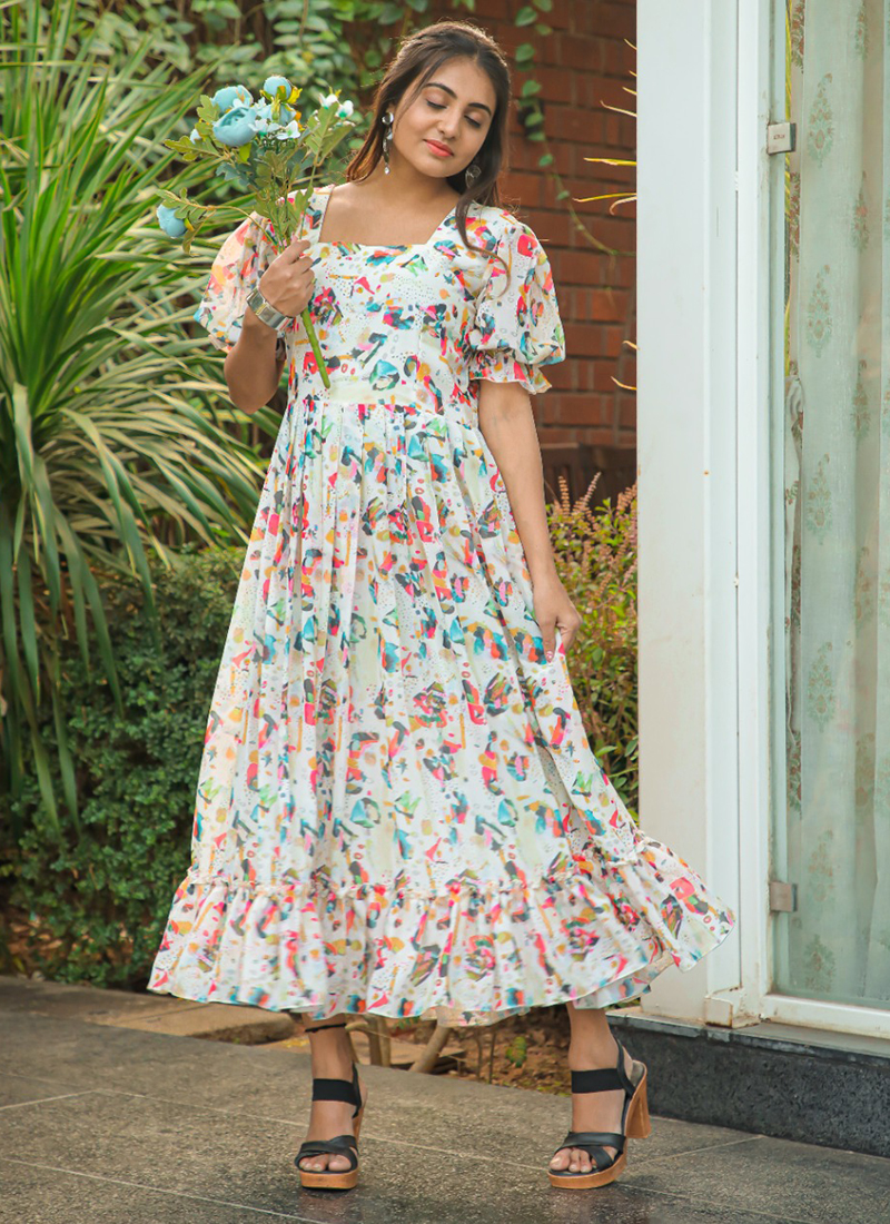 Maxi Dresses Latest Party Wear Frock Design Wine Self Design