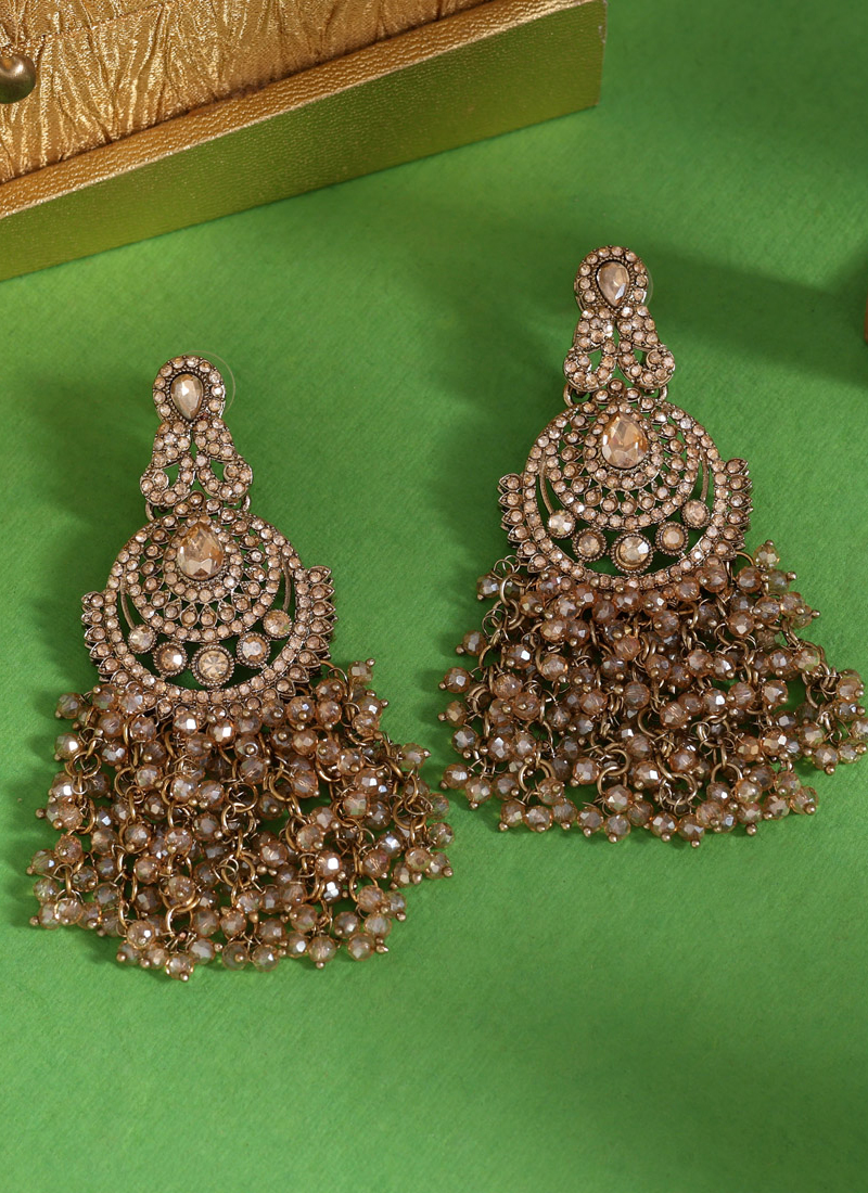 Gold Earring Earrings Wholesale Online Shopping Buy Party Wear