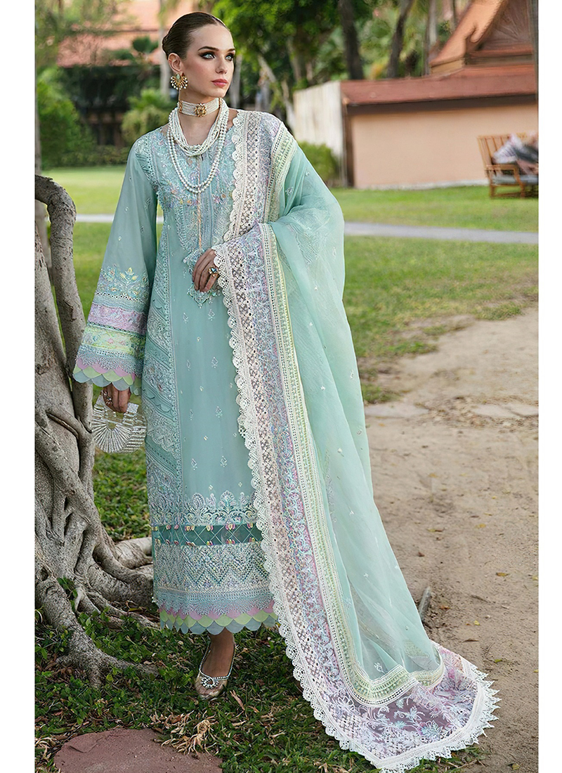 Aastha Fashion Mauve Organza Glamorous Festival Wear Pakistani Suit main image 0