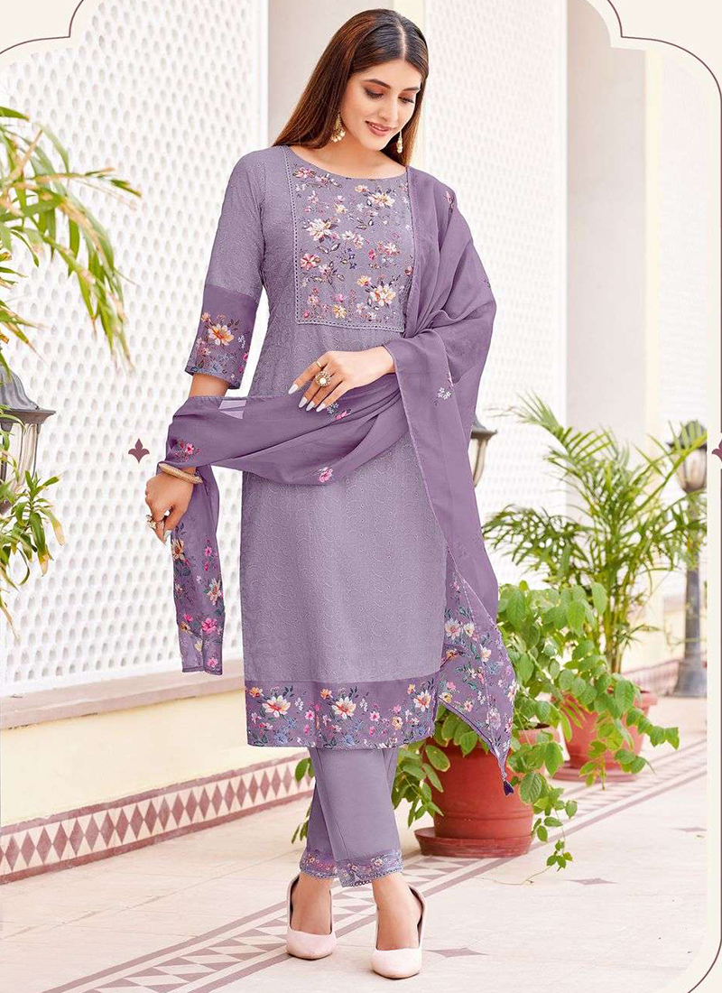 white christmas dresses Graceful Green Mal Mal Cotton Casual Look Salwar Suit main image 1