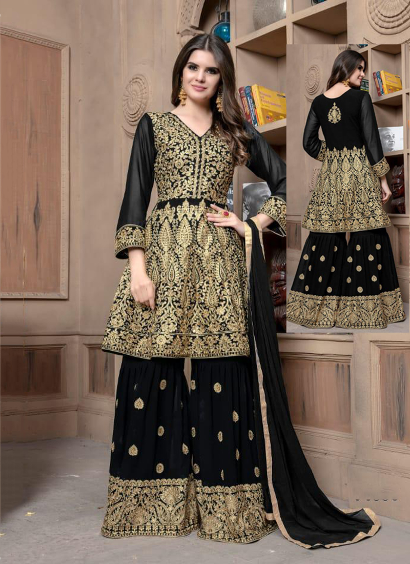 sharara suits for plus size