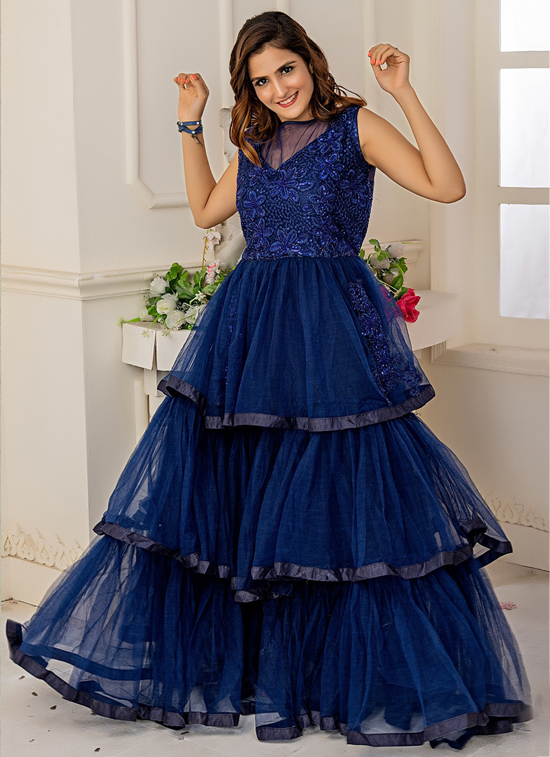 net gown hand design
