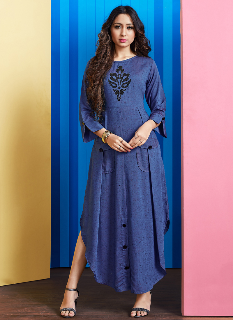 New Designer Birthday Wear Fancy Rayon 