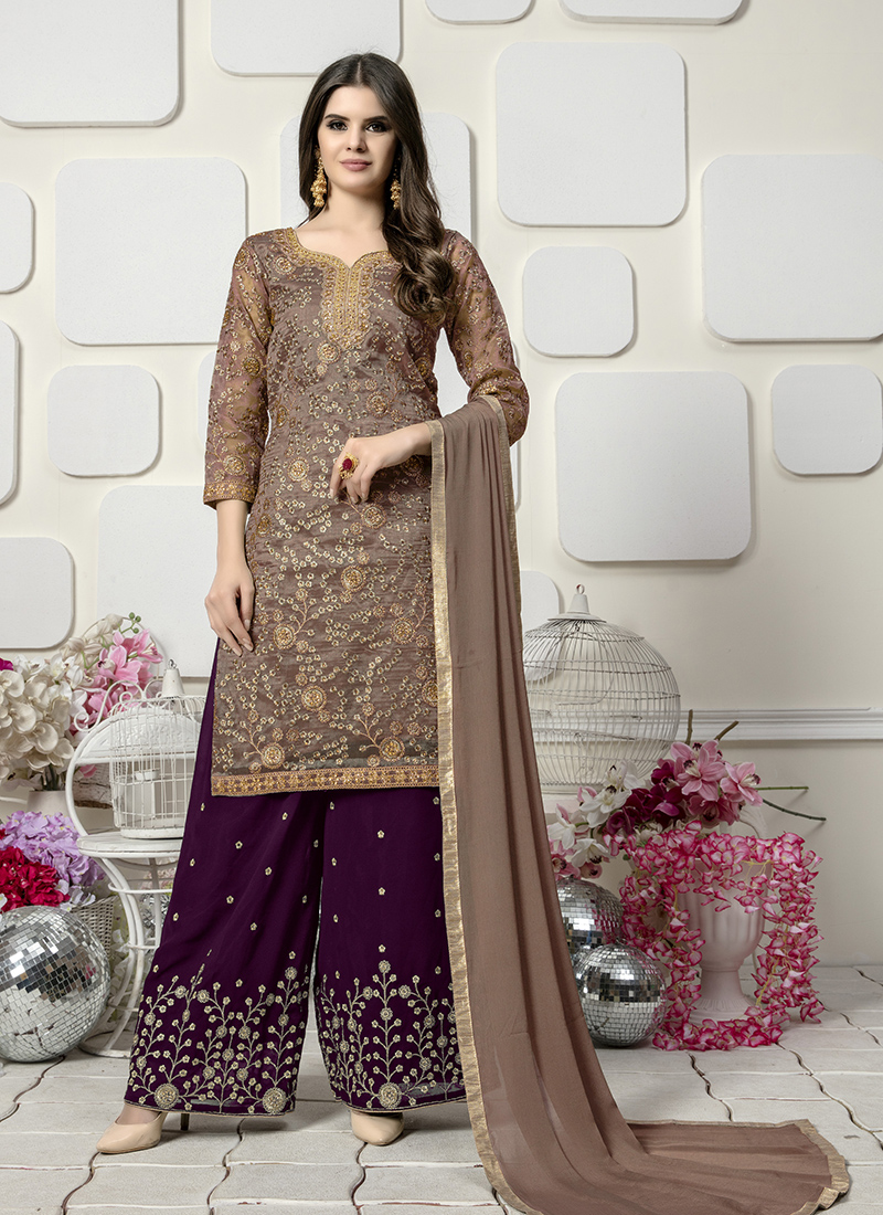 plazo suits for plus size