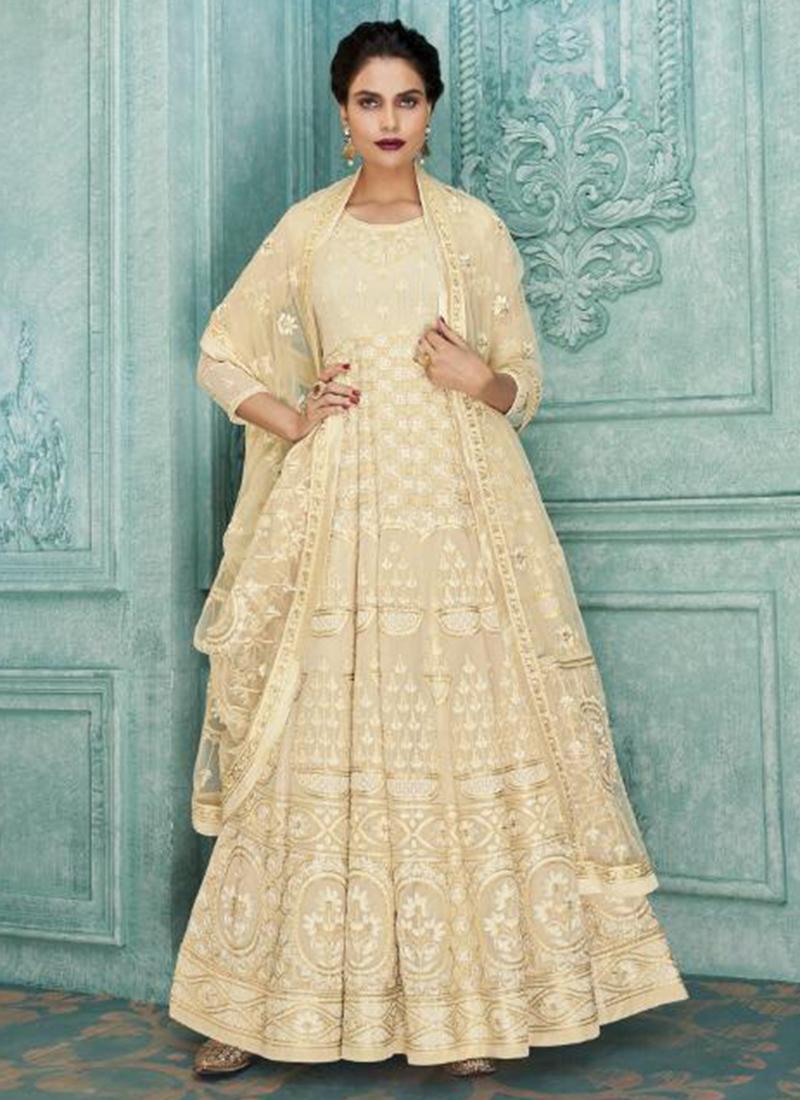 chicken anarkali dress