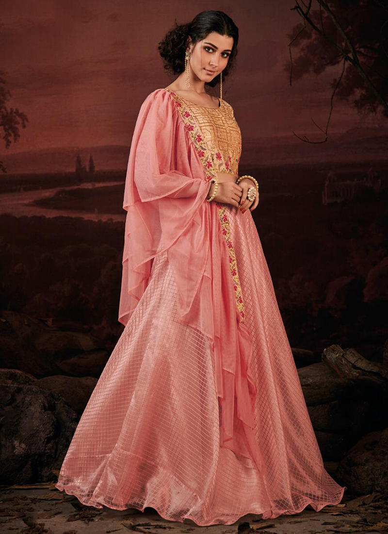 how to wear lehenga for reception
