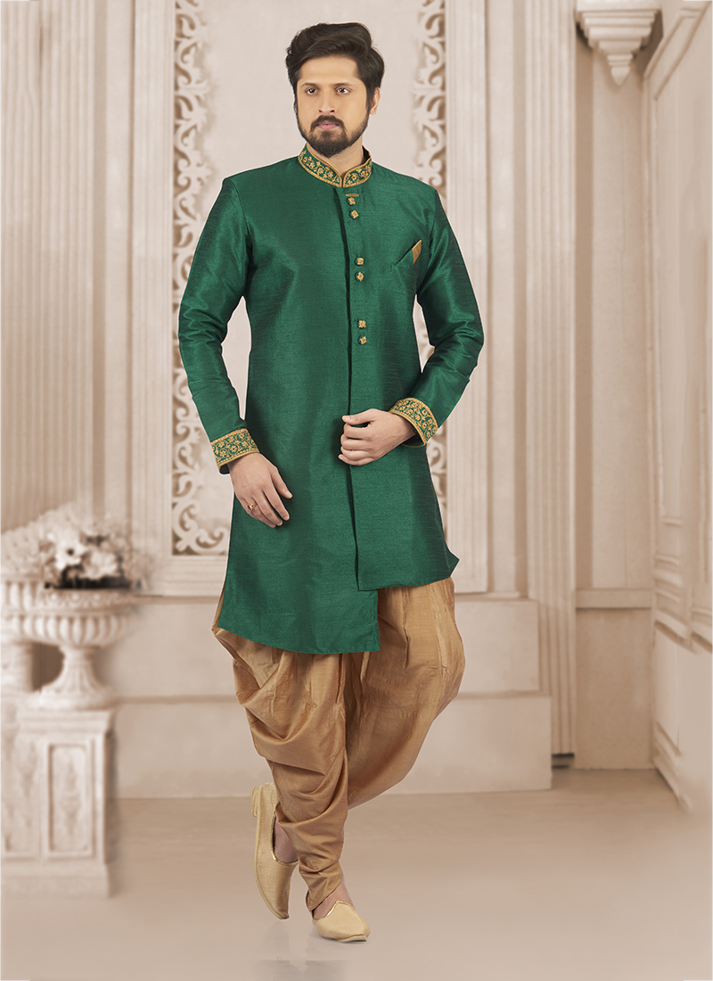 Silk dhoti and hot sale kurta for wedding