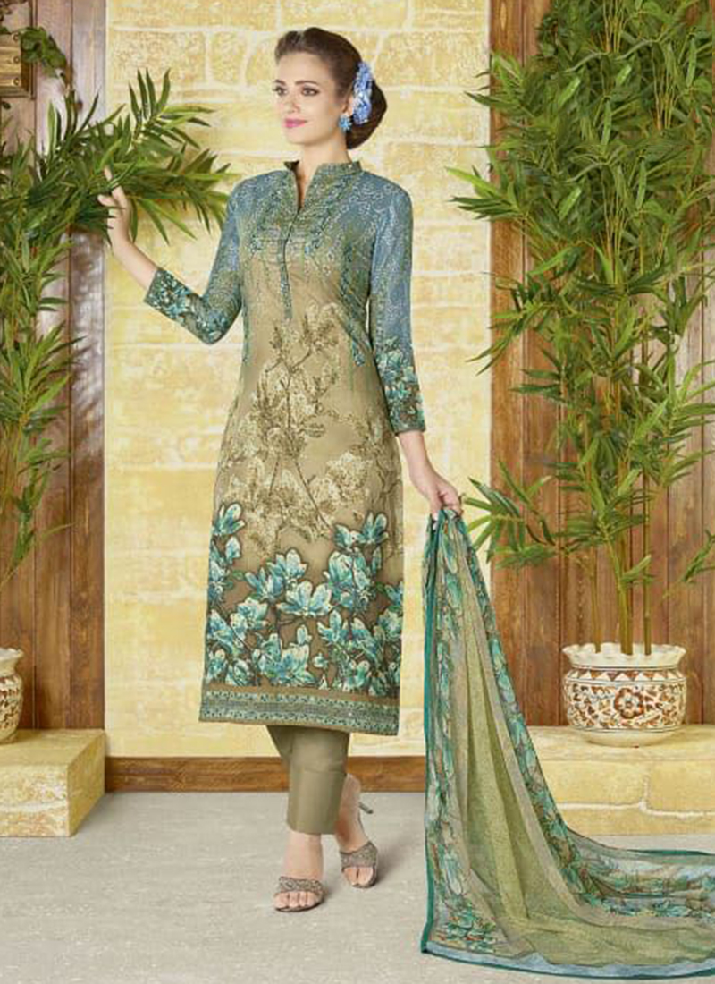 cotton printed churidar