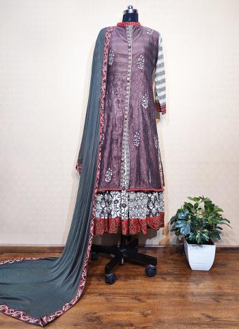 Multi Color Silk Festival Wear Printed Work Salwar Suit