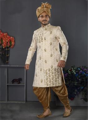 Lucknowi Silk Exclusive Designer Wedding Wear Groom Mens Sherwanis Collection